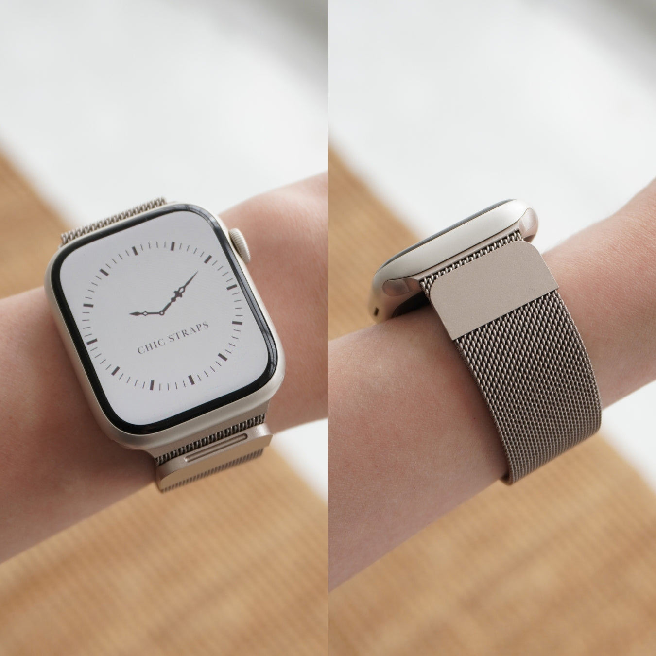 Correa de reloj de malla milanesa