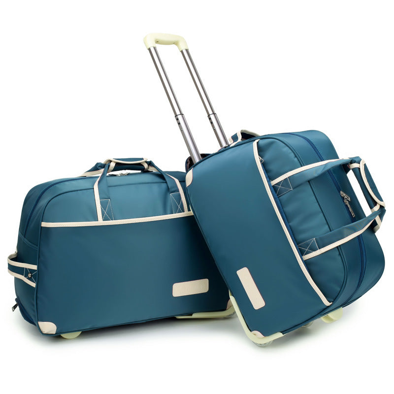 Oxford Pull Rod Nylon Waterproof Large Capacity Travel Bag