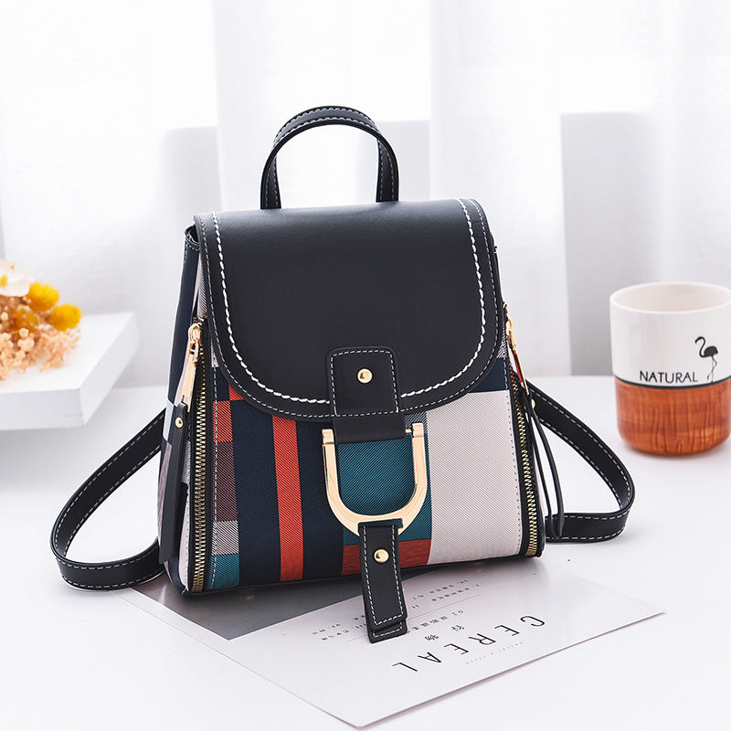 Women's PU Plaid Crossbody Bag