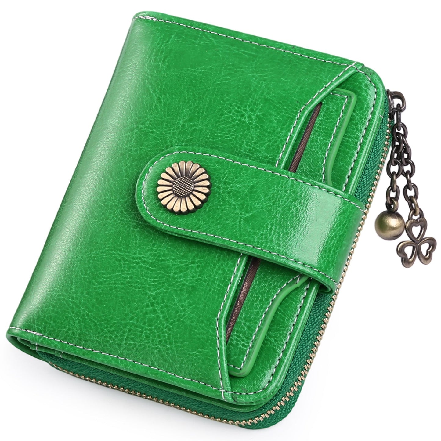 Oil Wax Genuine Leather Wallet