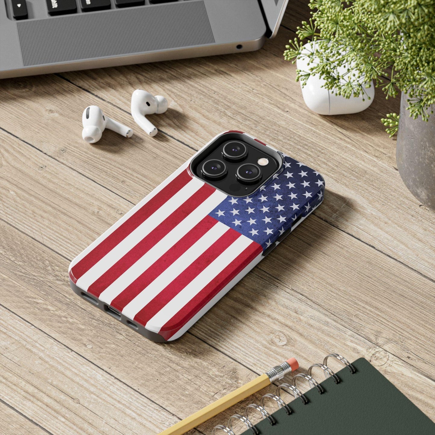 USA Flag Printed Tough Phone Cases