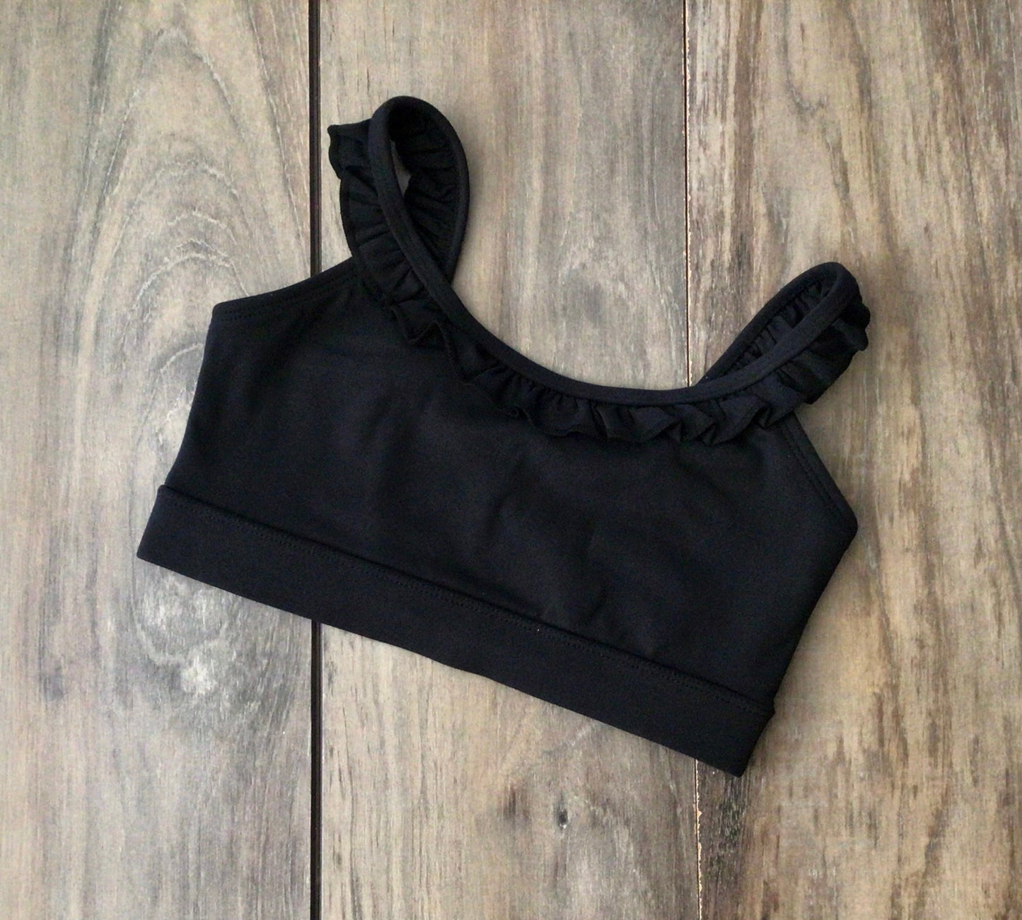 Top Phoenix Negro con Volantes