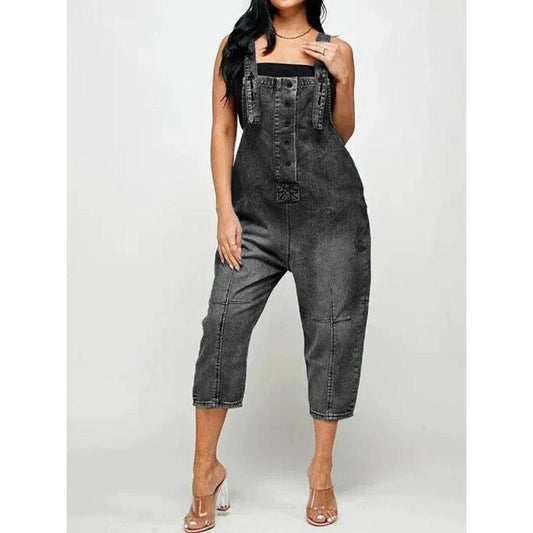 Ropa de Mujer Moda Casual Peto Vaquero Enterizo Mujer