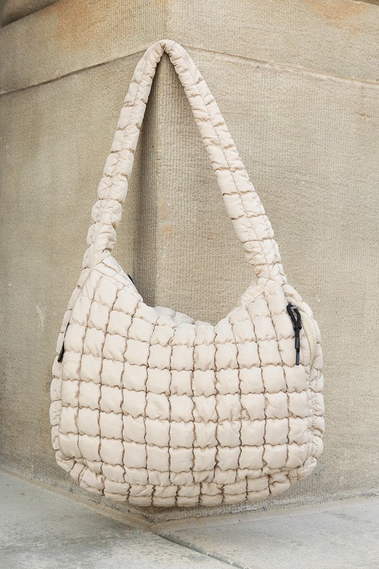 Taylor Quilted Puffer Tote See size chart under “more details”