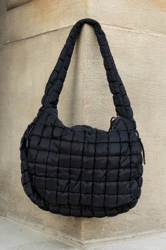 Taylor Quilted Puffer Tote See size chart under “more details”