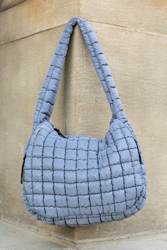 Taylor Quilted Puffer Tote See size chart under “more details”