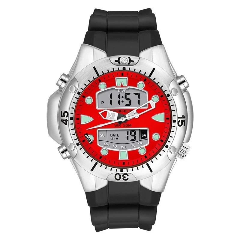 Sports Multifunctional Outdoor Waterproof Large Dial Watch For Men