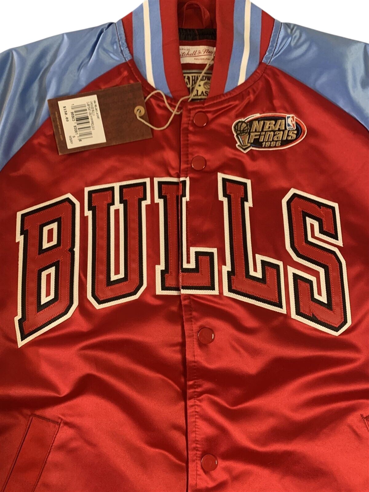 BULLS Finals Mitchell & Ness Special Script Heavyweight Jacket S L XL 2XL