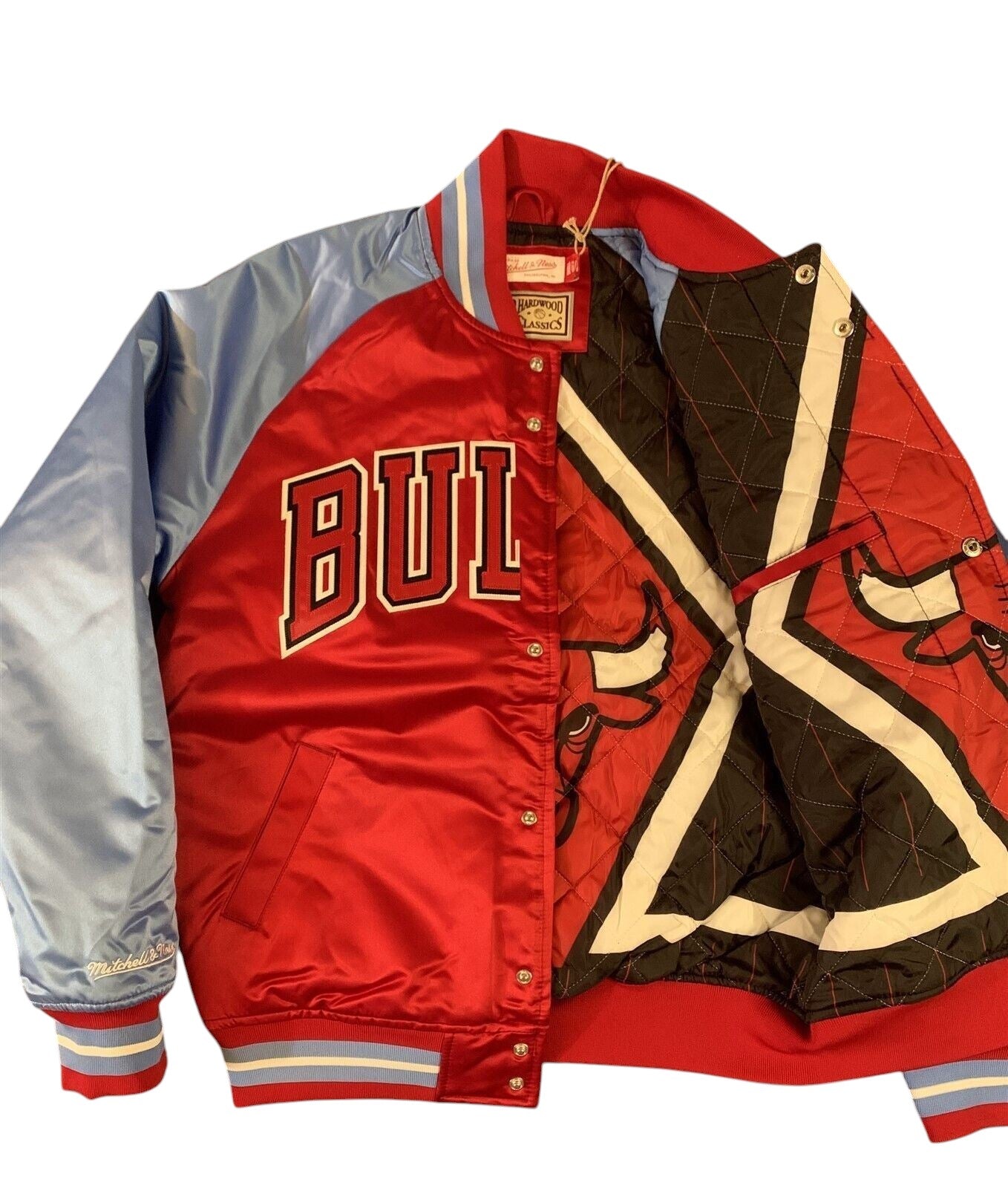 BULLS Finals Mitchell & Ness Special Script Heavyweight Jacket S L XL 2XL