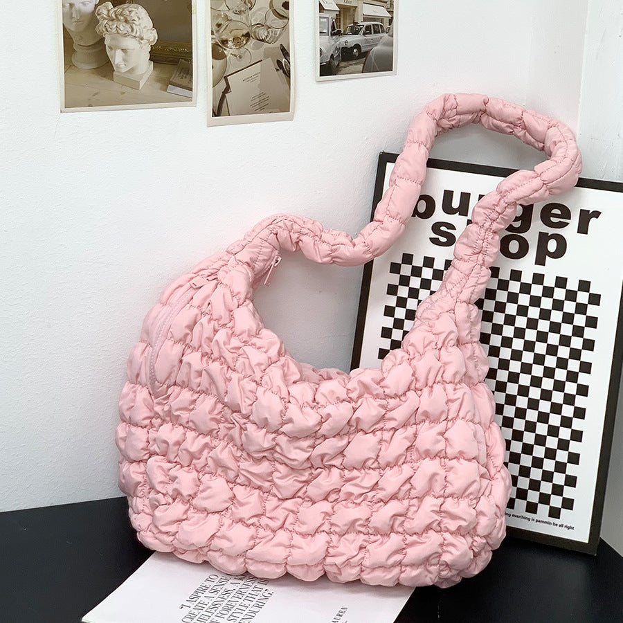 Women's Cloud Pleated Crossbody Travel Bag