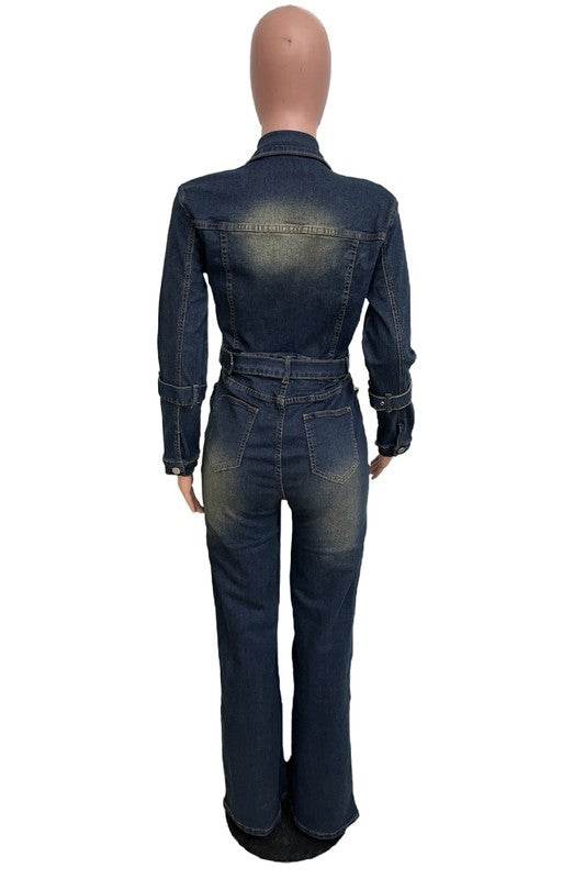 WOMEN FASHION DENIM JUMPSUIT