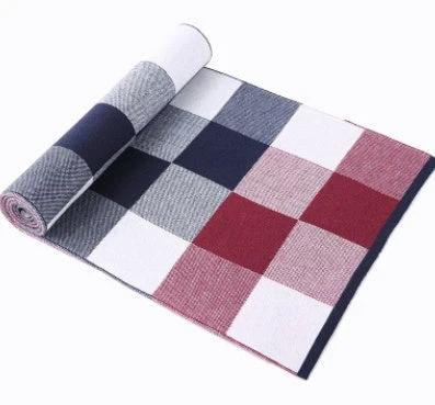 Men's Wool Plaid Scarf