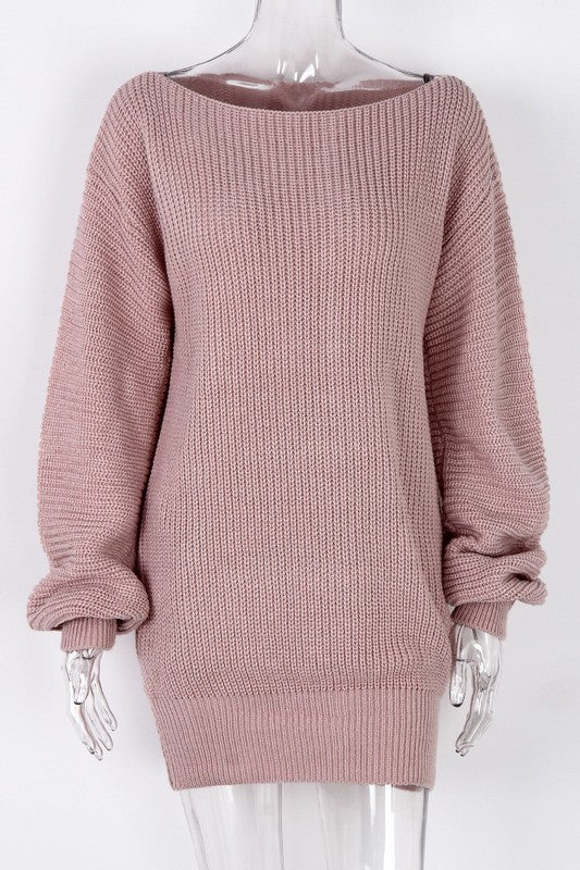 VESTIDO DE PUNTO DE MODA PARA MUJER