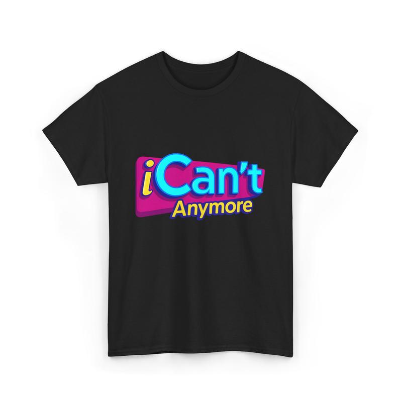iCan't Anymore T-Shirt – iCarly Burnout Meme Tee, Y2K Aesthetic Gen Z Mental Health Humor