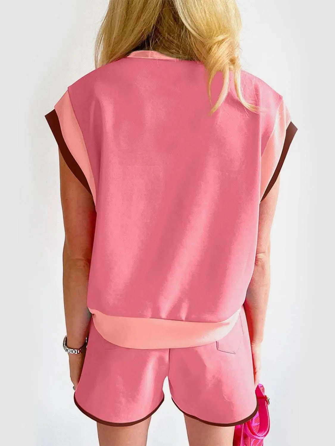 Trendsi Stylish Two-Piece Top and Shorts Set
