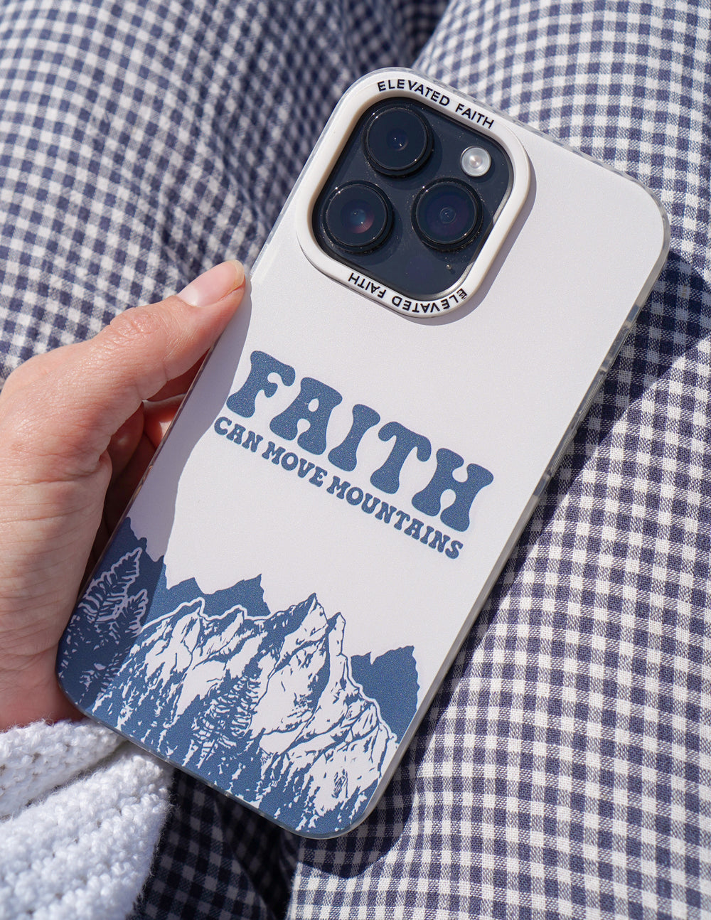 Funda para teléfono La fe puede mover montañas