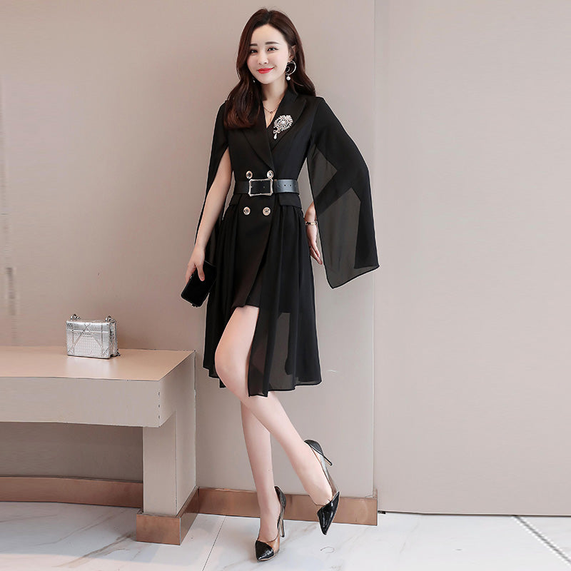 Spring Fashion Slim Fit Double-Breasted Suit Jacket