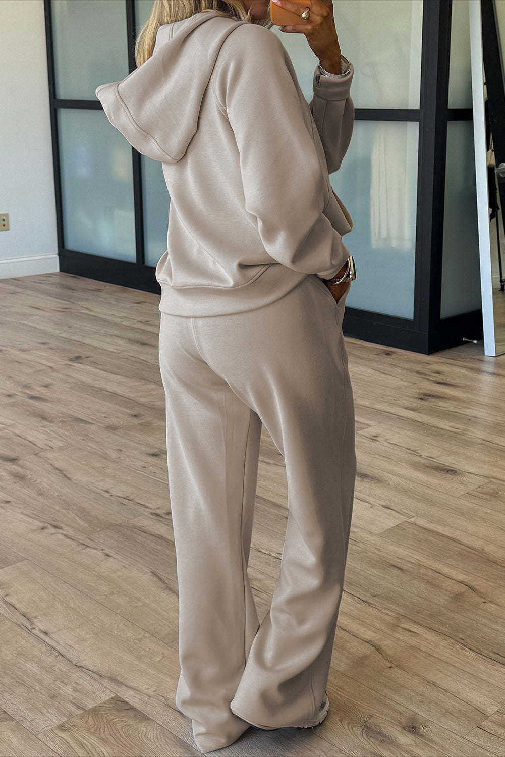 Conjunto de 2 piezas de pantalón deportivo y sudadera con media cremallera, orificio para pulgar y Jet Stream