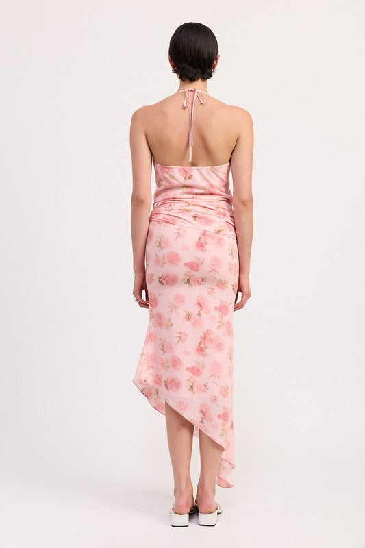 ASYMMETRICAL RUCHED MERMAID SKIRT