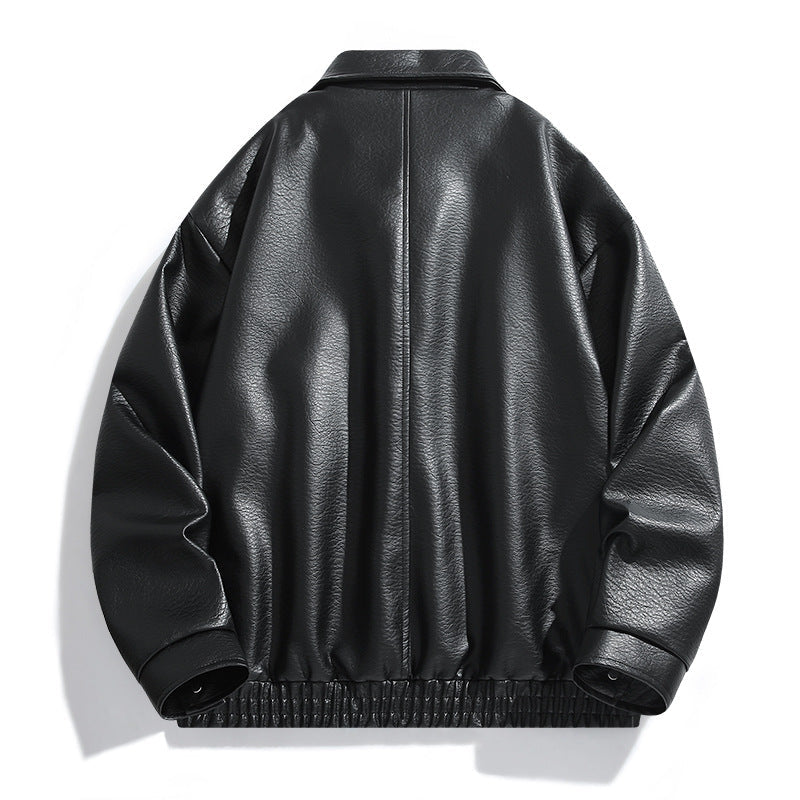 American-style Vintage Leather Jacket For Men
