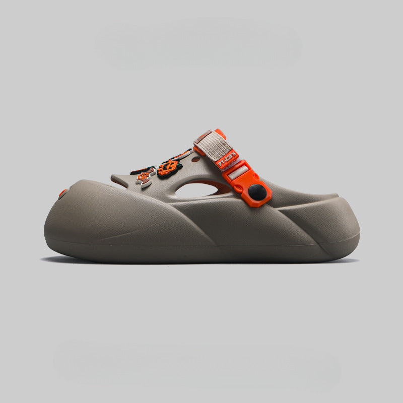 Summer Funny Baotou Beach Hole Shoes Men
