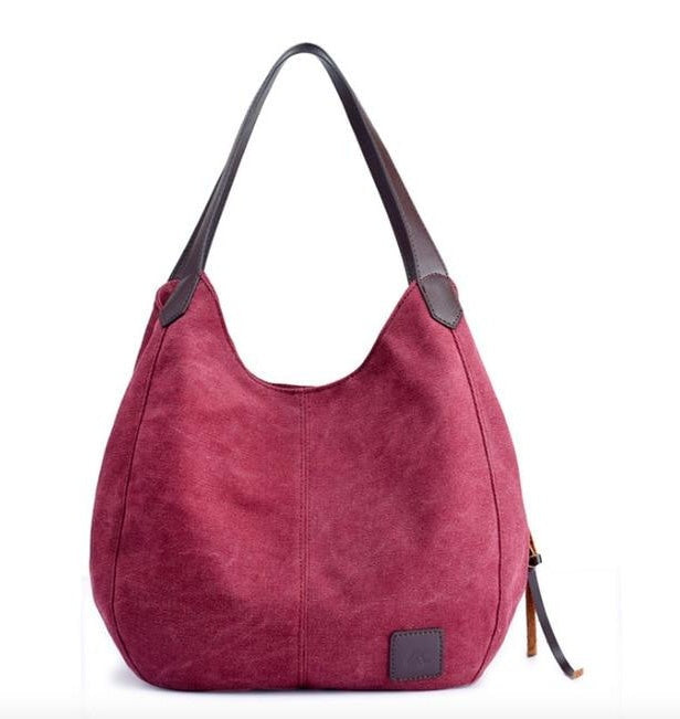 Women's The Traveler Canvas Shoulder Tote Travel Bag