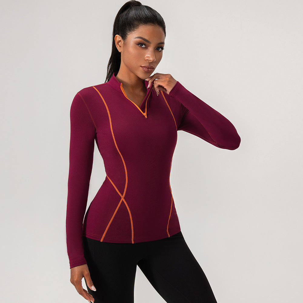 Women's Yoga Sports Half-Zip Hoodie