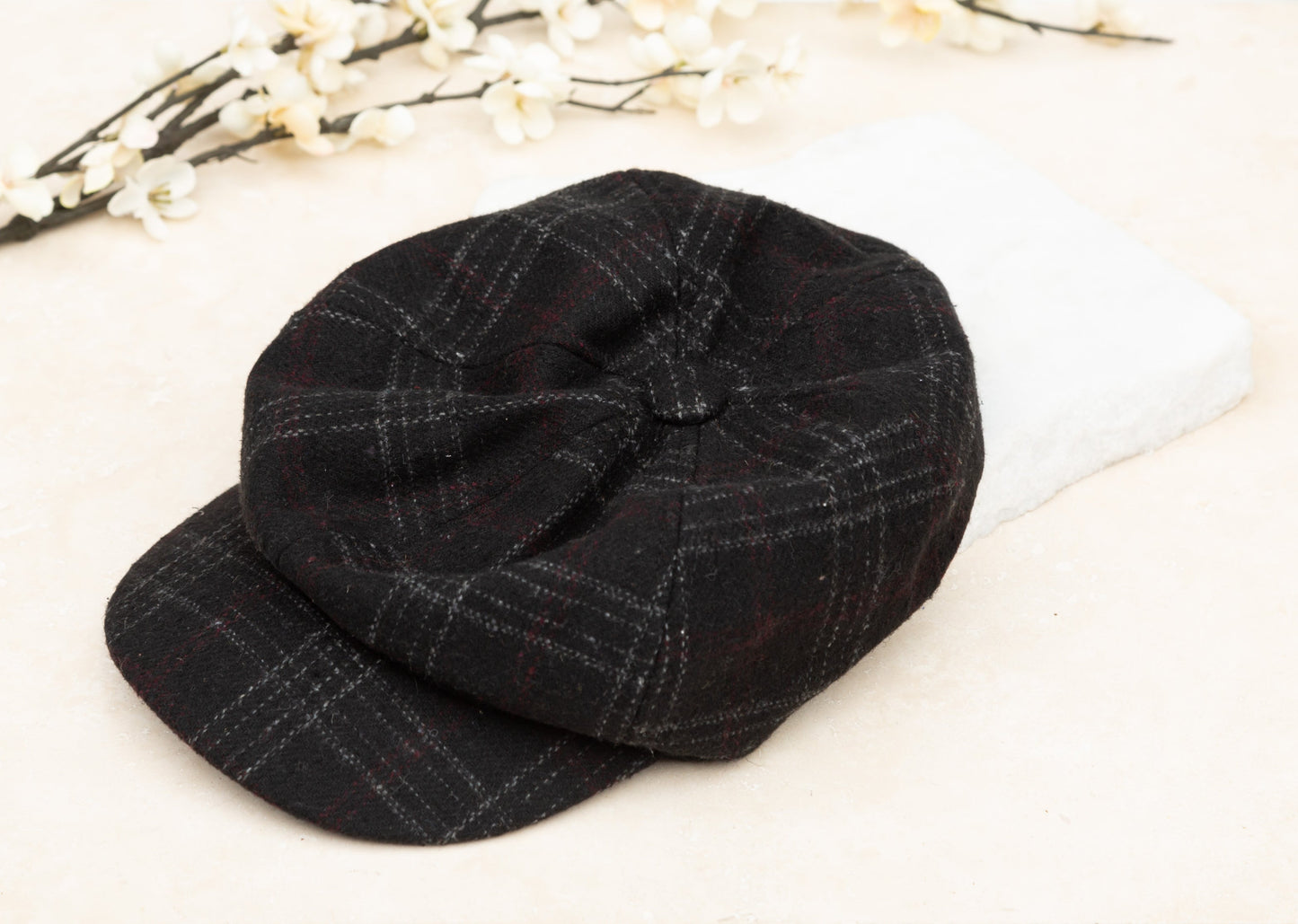 Gorras de tweed estilo newsboy