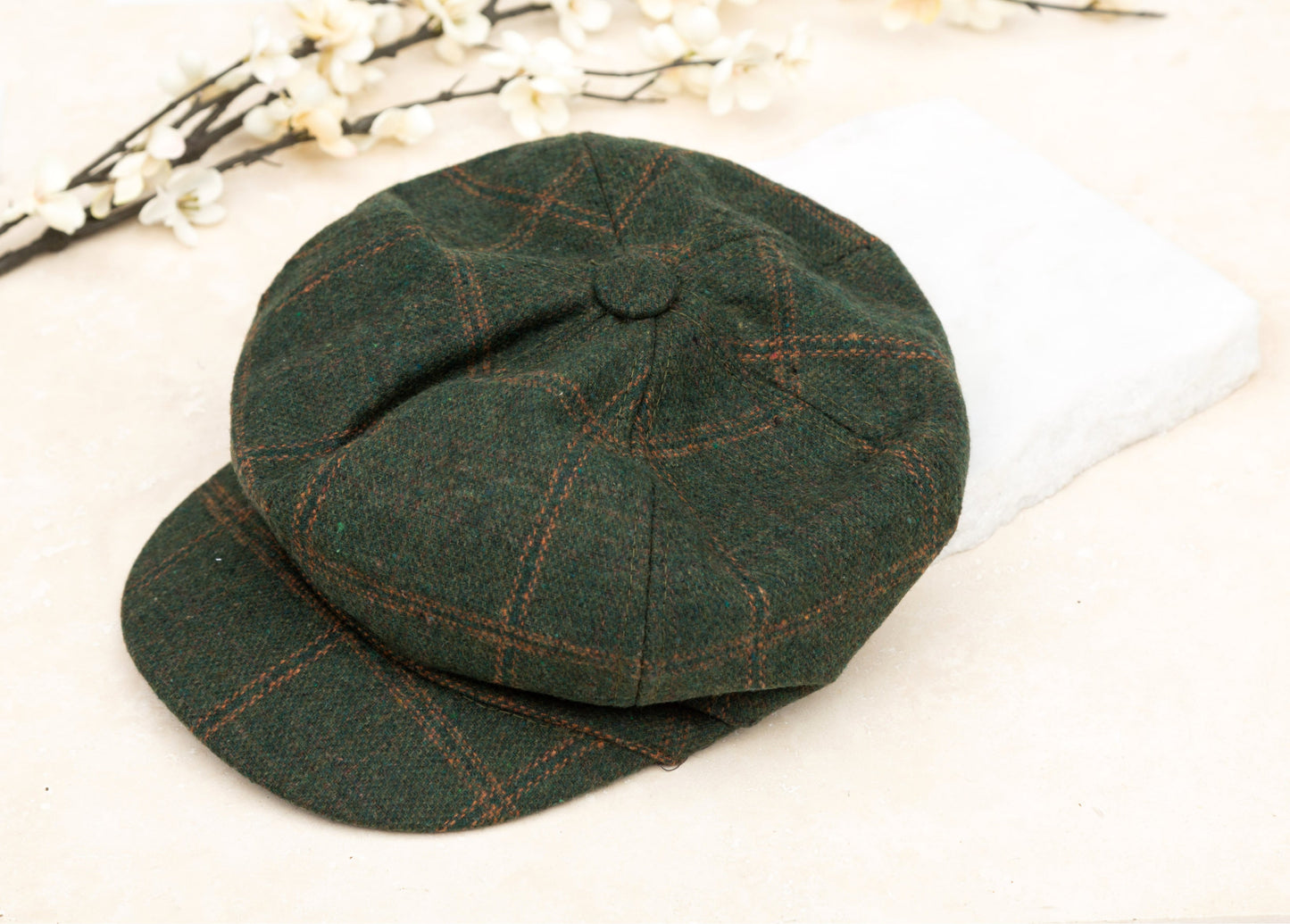 Gorras de tweed estilo newsboy