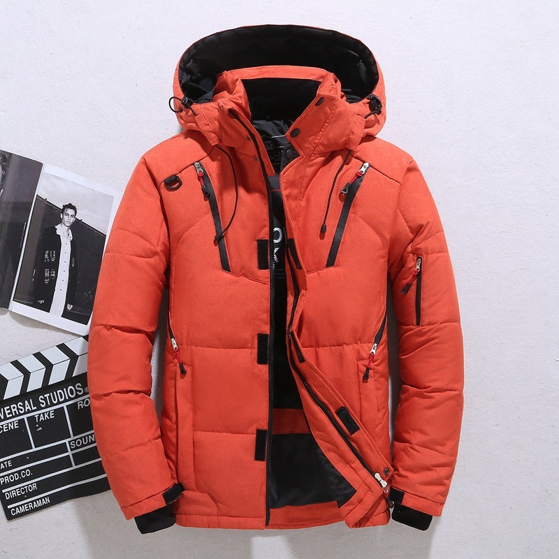 Chaqueta con capucha cortavientos para exteriores, abrigo deportivo informal con bolsillos, ropa de abrigo para hombre