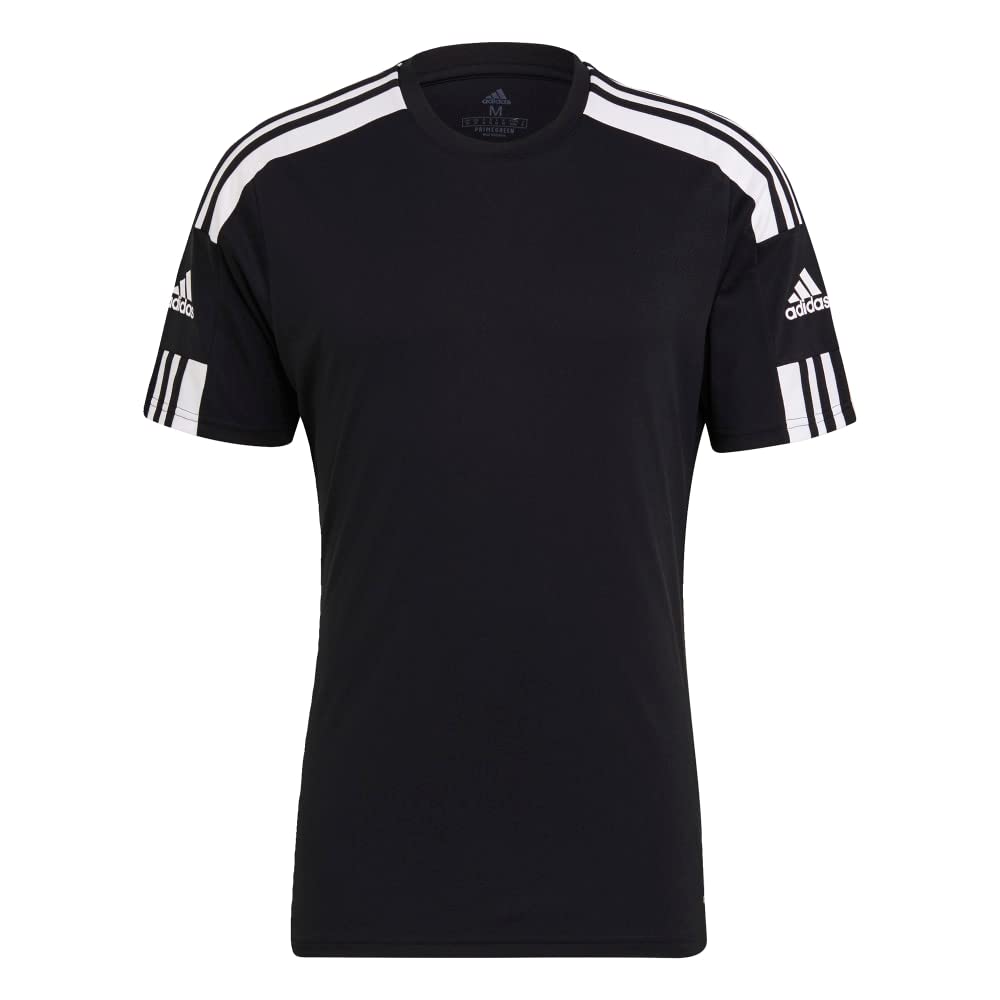 adidas Squadra 21 Short Sleeve Jersey - Mens Soccer S Black-White