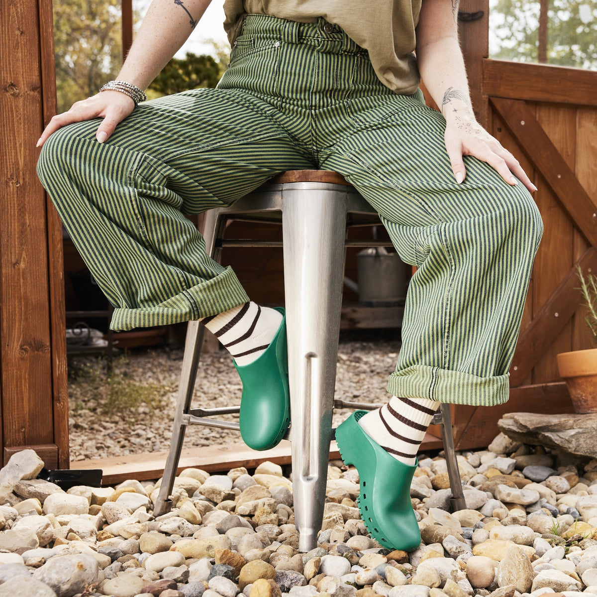 Calzuro Classic Without Holes Green
