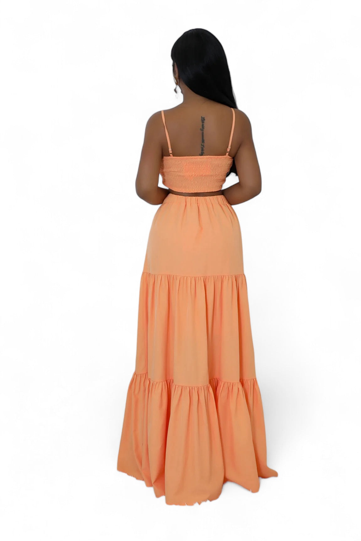 Conjunto de dos piezas de falda maxi