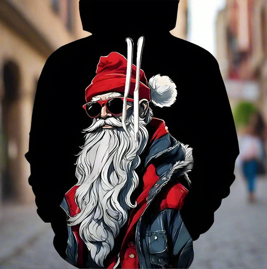 Sudadera con capucha estampada unisex - Sudadera informal con estampado gráfico