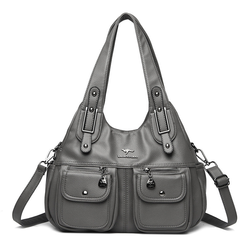 Solid Color Crossbody Travel Bag