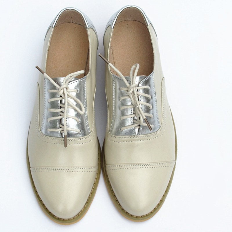 Flat shoes small leather shoes Oxford shoes women's shoes