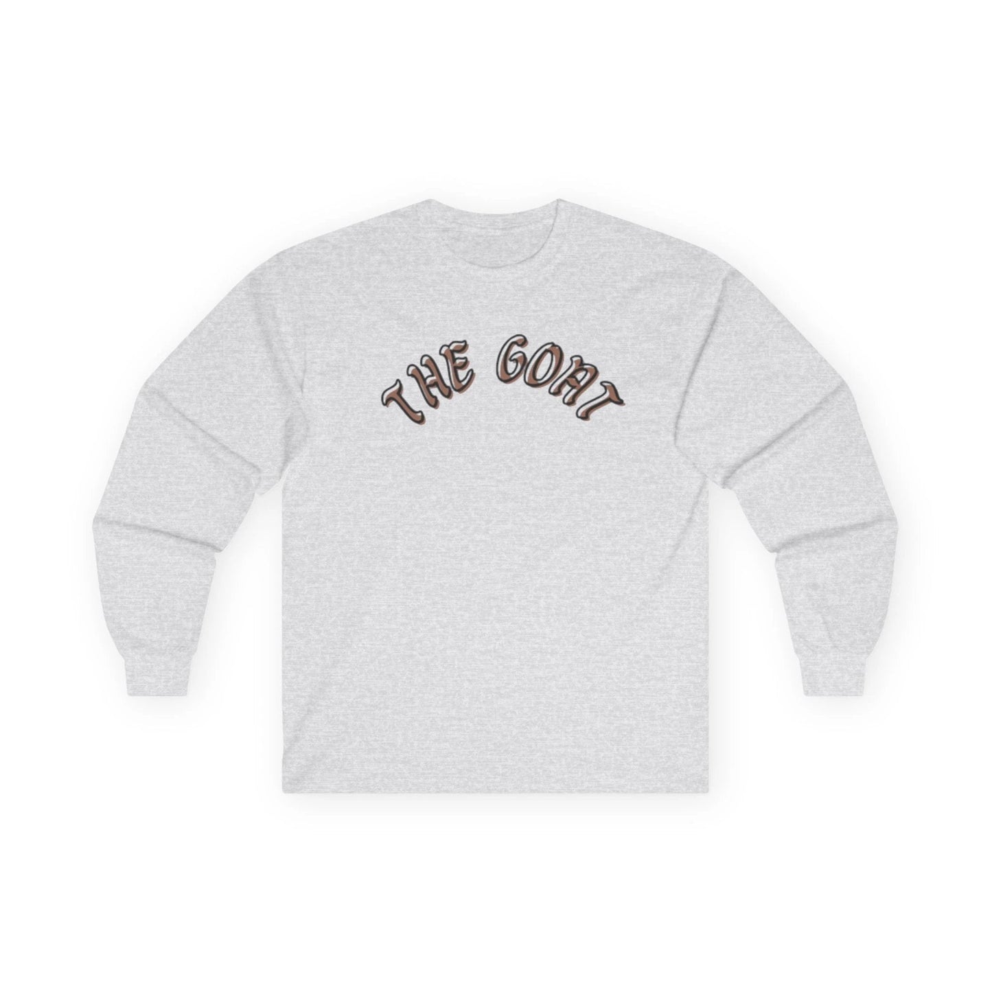 The GOAT Unisex Long Sleeve Tee, Casual Wear, Perfect for Sports Fans, Gift for Him or Her, Iconic Statement Shirt