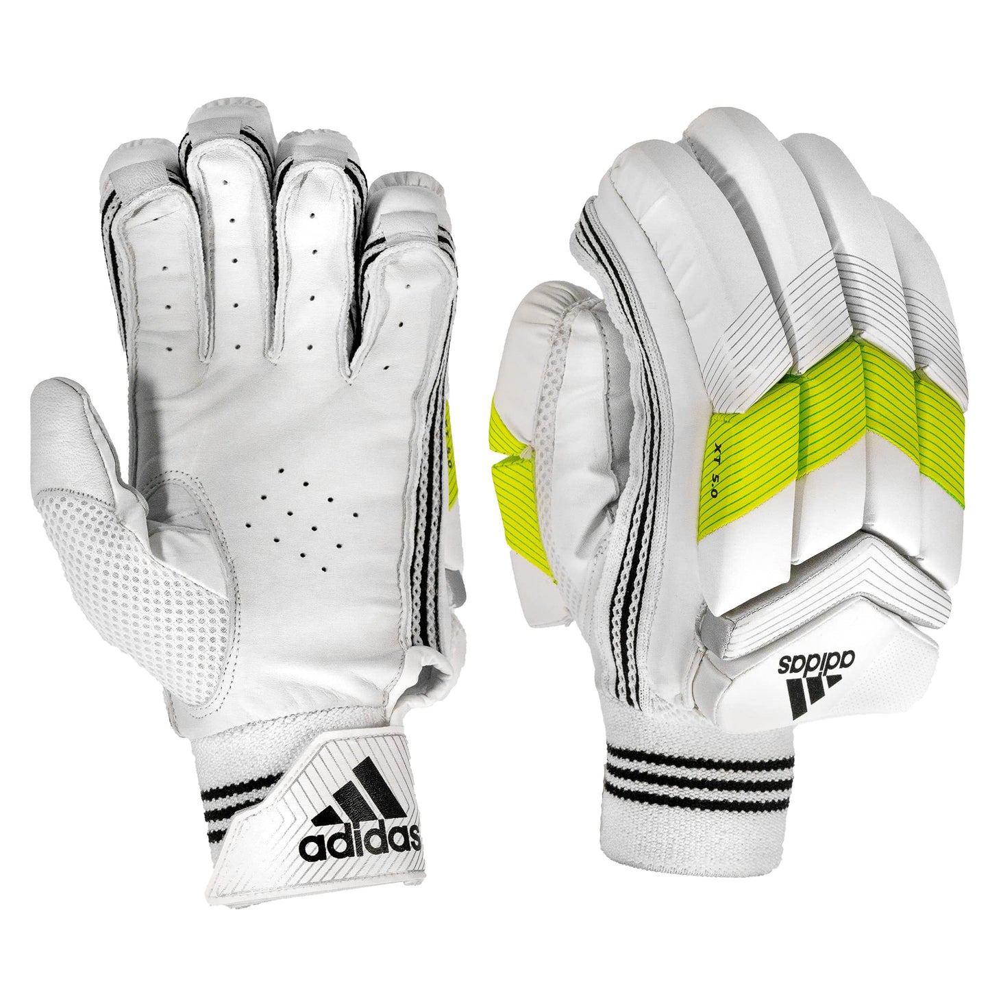 adidas Cricket XT 5.0 Batting Gloves Adult Right Handed - Limited Edition (Color : Lime)