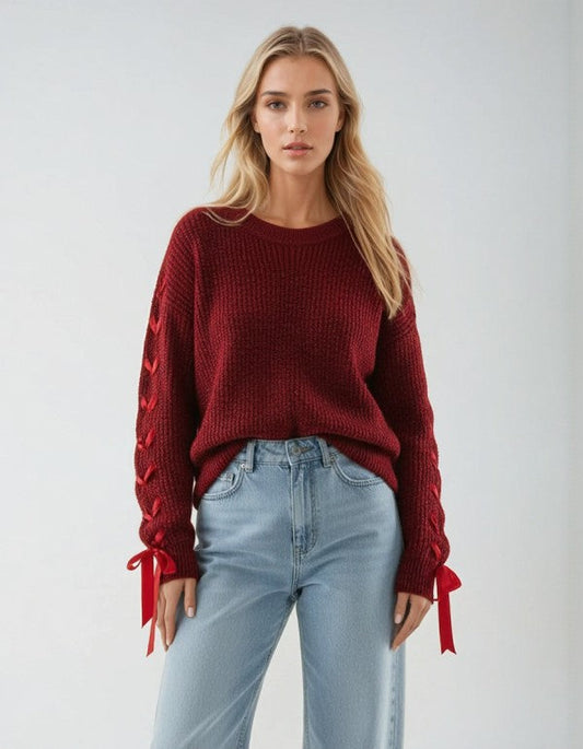 Miss Sparkling |Knit Pullover Sweater