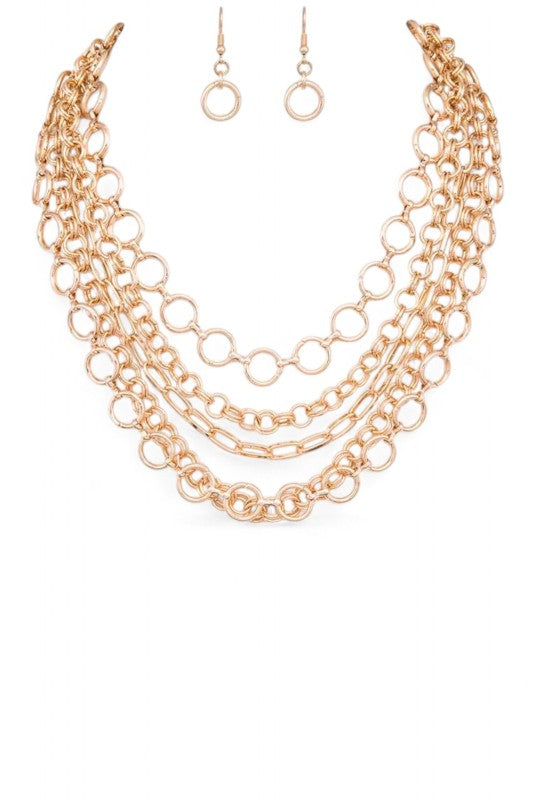 Mix Chain Layer Necklace Set