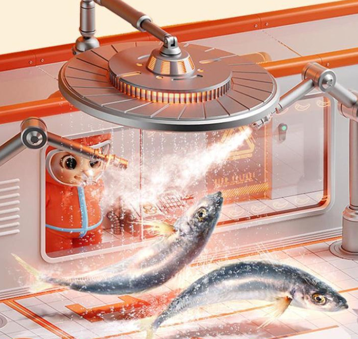 The Little Fishies Satisfy Hunger And Quench Thirst.