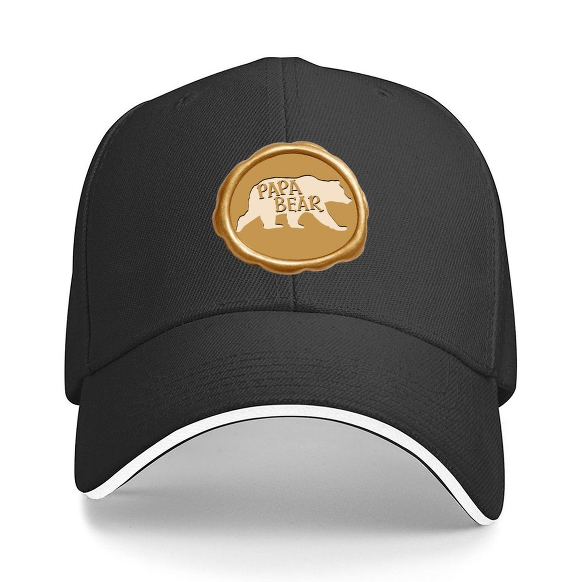 Papa Bear Golden Seal Sandwich Visor Baseball Cap