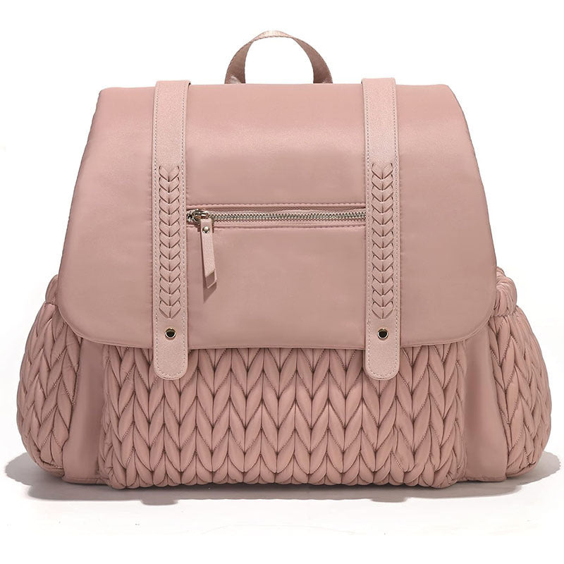 Large-Capacity Stylish Insulated Quilted Mommy Backpack For Outdoor Travel