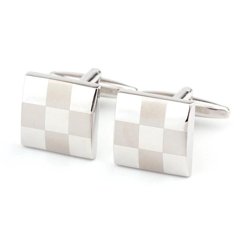 Men's Square Plaid Cufflinks
