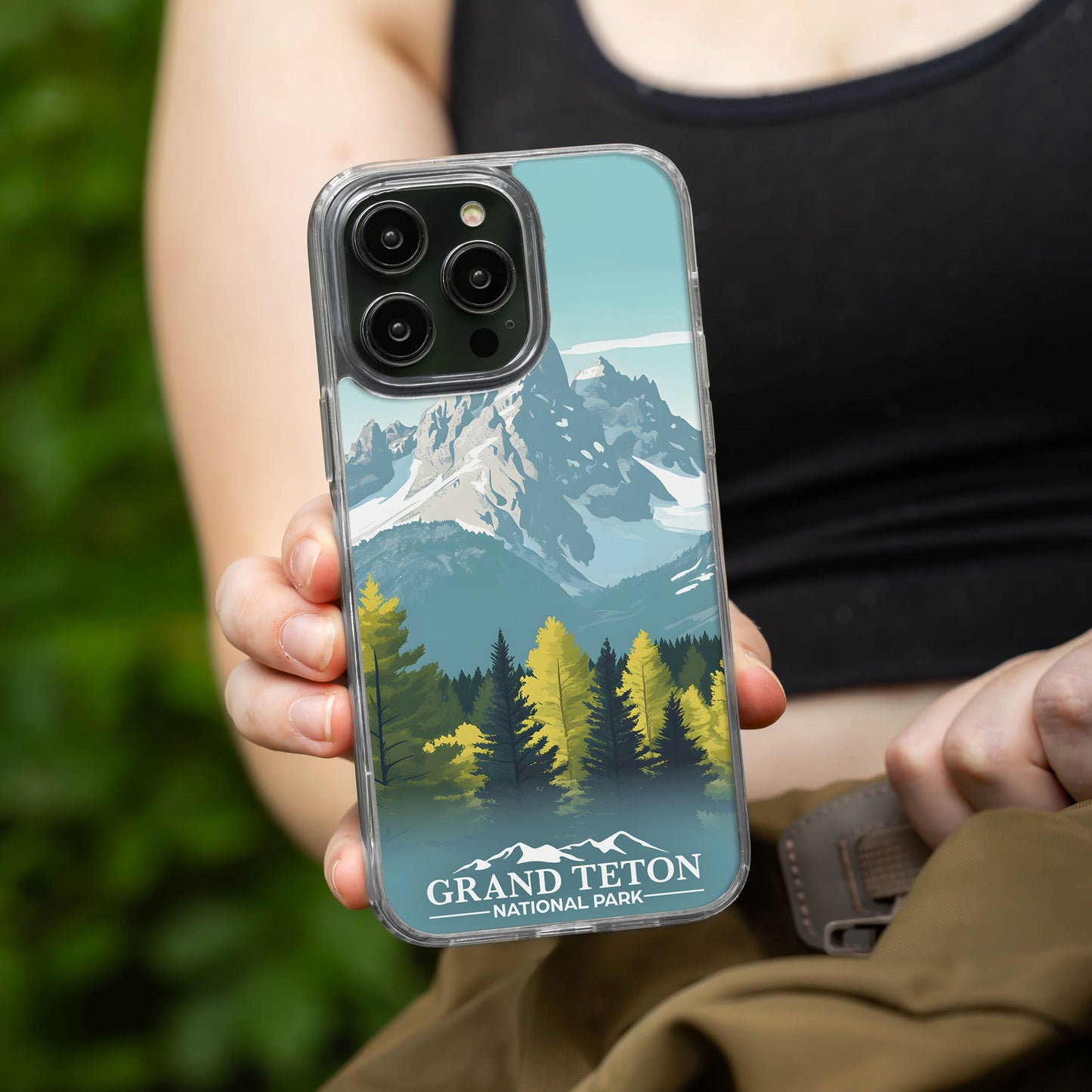 National Parks Grand Teton HD Apple iPhone 15 Series Mag-Safe Phone Case