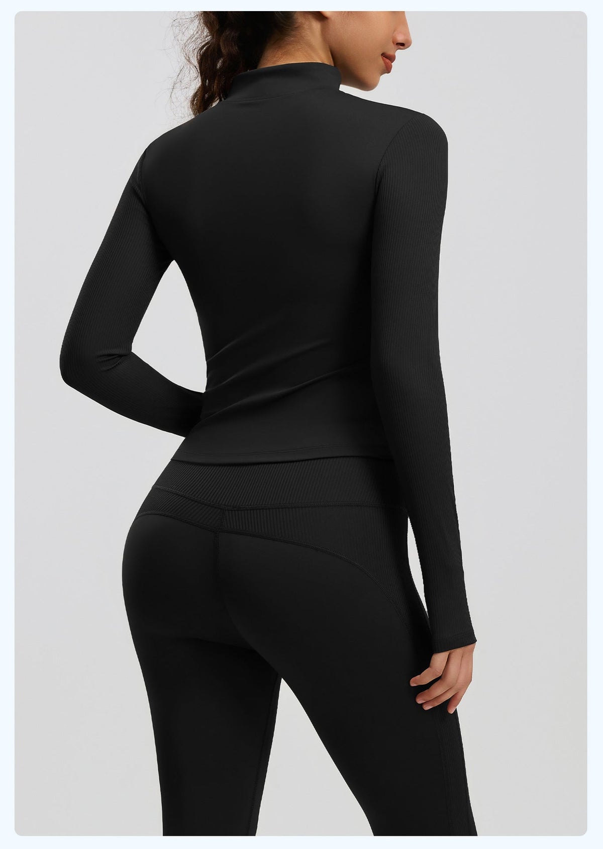 New Striped Sports Jacket Outdoor Running Slim-fit Slim-fit Landing Collar Yoga Jacket