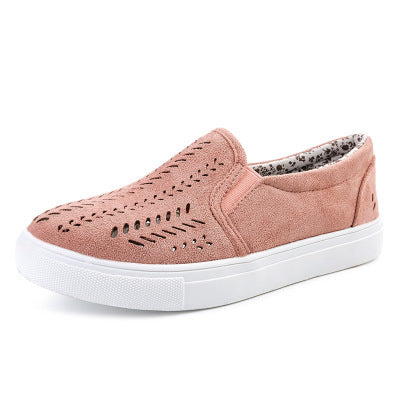 Openwork canvas shoes