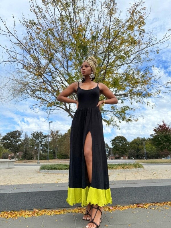 The Oasis Color Block Dress See size chart under “more details”