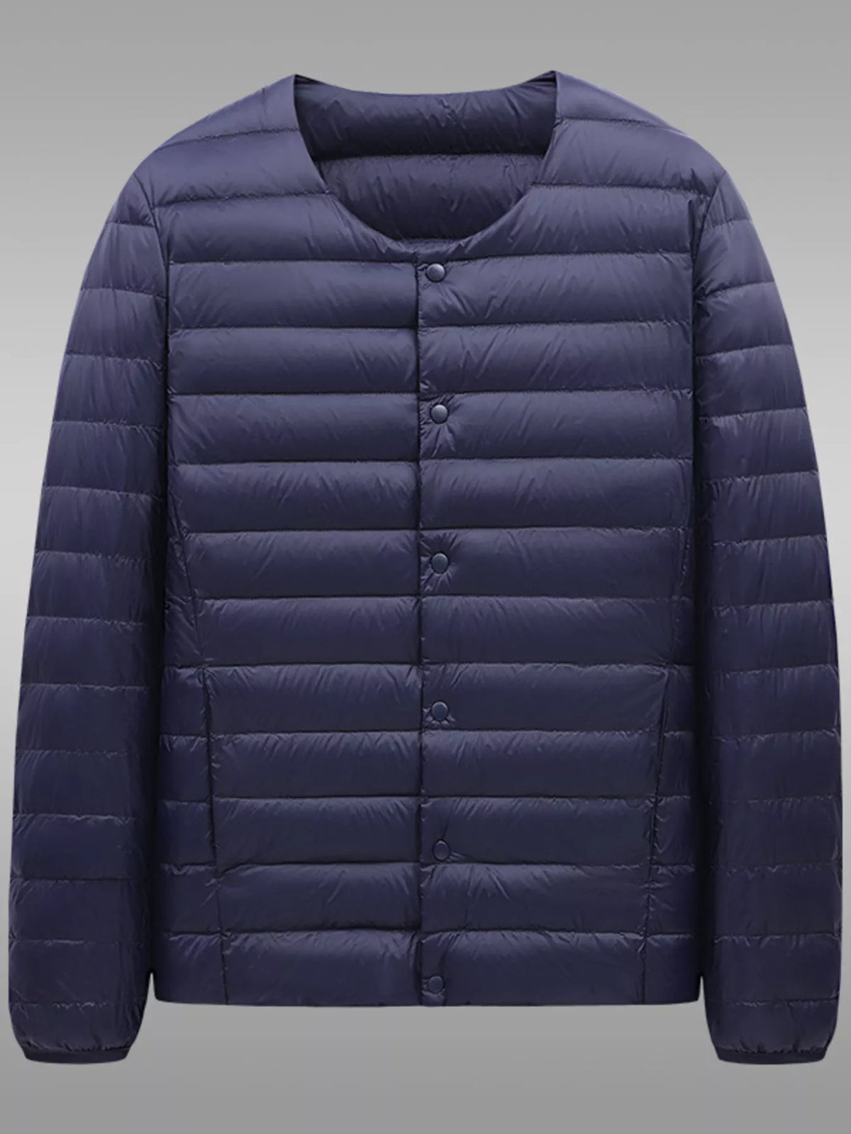 Men's Plus Size Lightweight Snap-Down Jacket