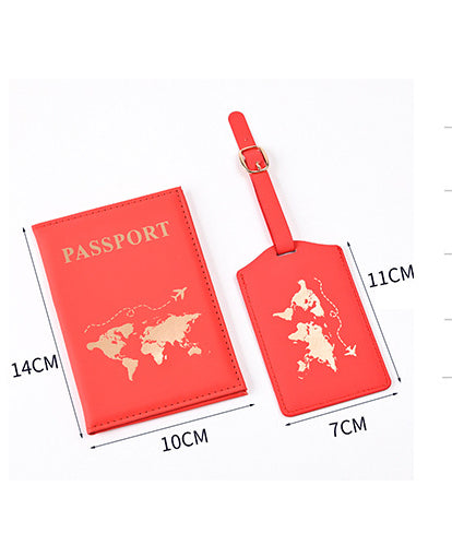New PU Map Gilding Passport Cover